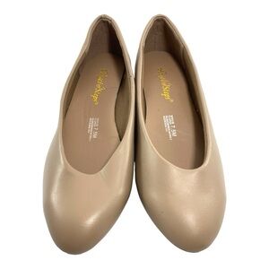 Angel Steps Dress Wedge Tan Size 7.5M Shoes